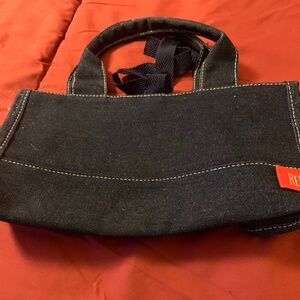 Small Carry handbag pouch- could be used purse - Blue Red and white